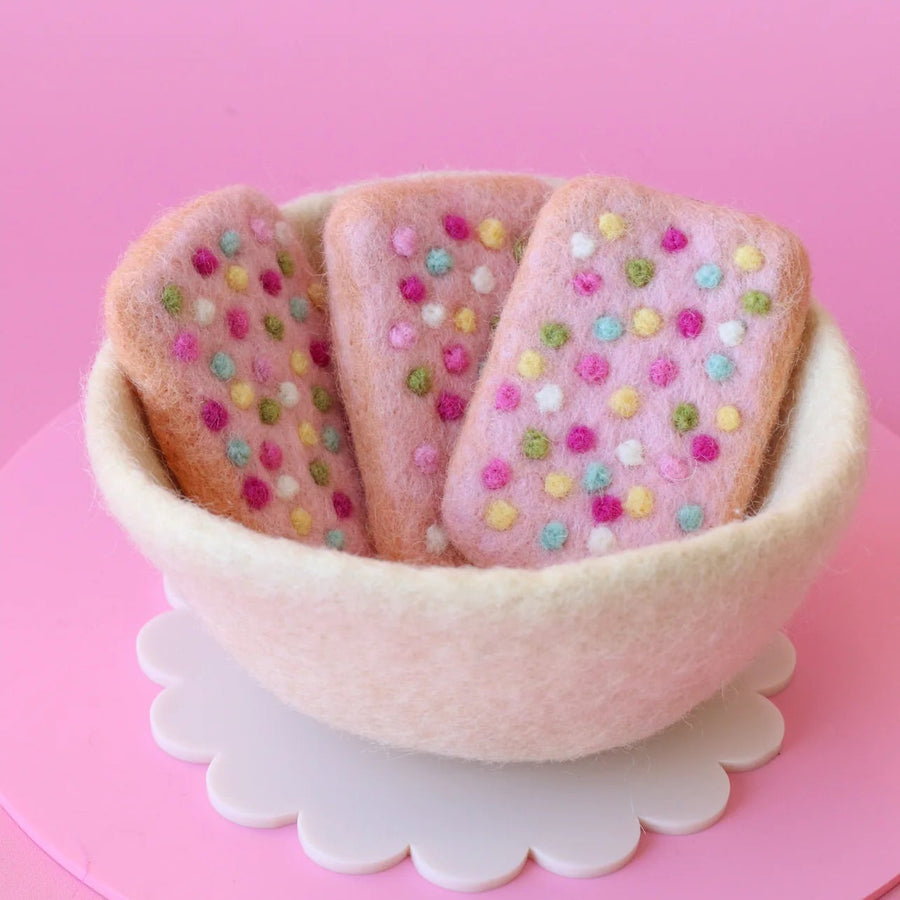 Juni Moon | Felt Food - Pink Sprinkle Biscuit