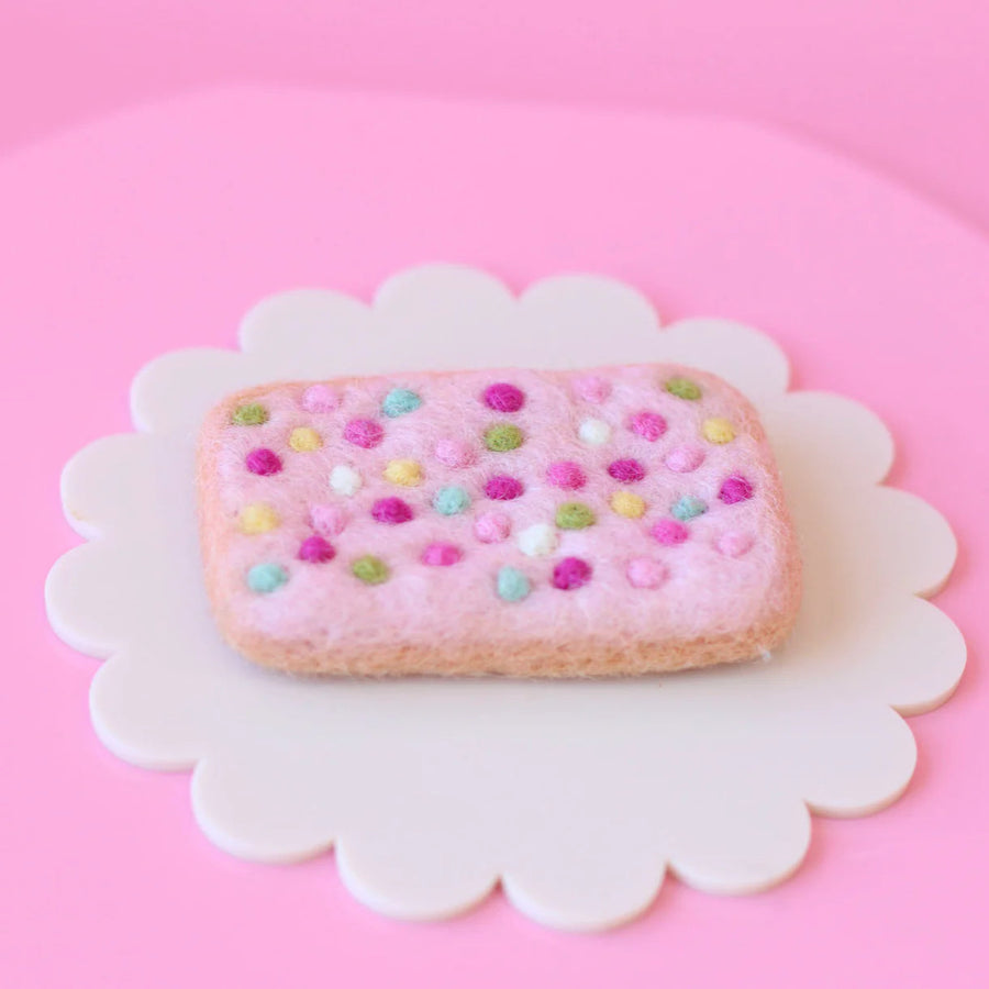 Juni Moon | Felt Food - Pink Sprinkle Biscuit