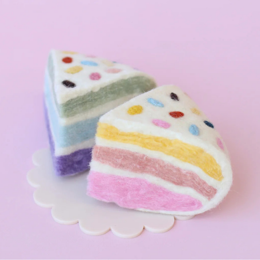 Juni Moon | Felt Food - Confetti Cake (1 slice)