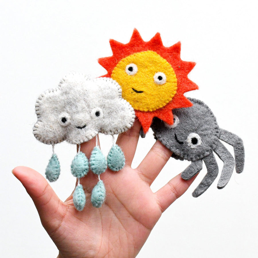 Tara Treasures | Finger Puppet Set - Incy Wincy Spider Nursery Rhyme