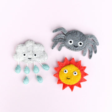 Finger Puppet Set | Incy Wincy Spider Nursery Rhyme - PREORDER