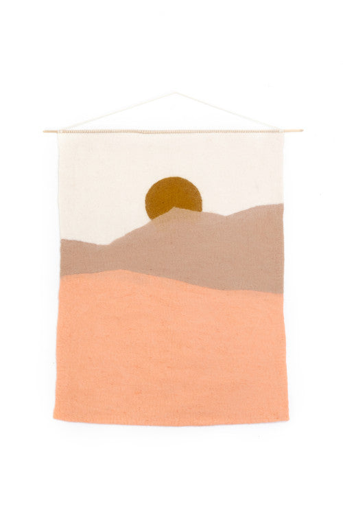 Muskhane Felt Landscape Wall Hanging | Morning