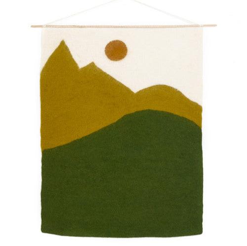 Muskhane Felt Landscape Wall Hanging | Midday