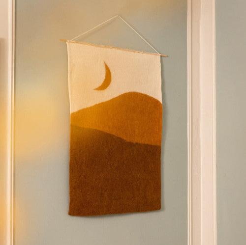 Muskhane Felt Landscape Wall Hanging | Midnight