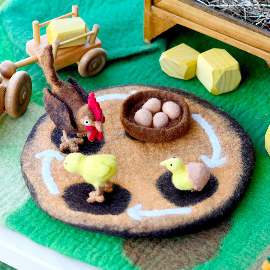 Tara Treasures | Felt Life Cycle of a Chicken