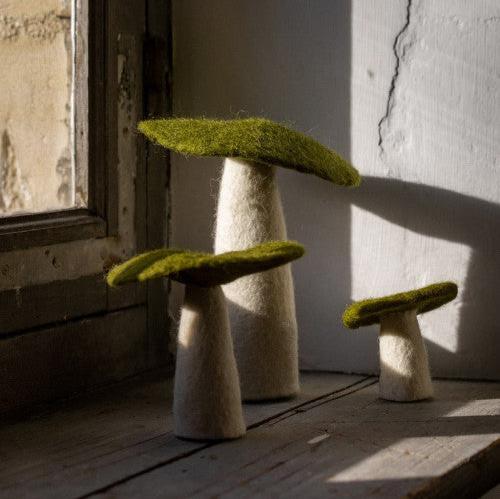 Muskhane Felt Mushrooms | Olive