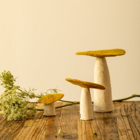 Muskhane Felt Mushrooms | Pistachio