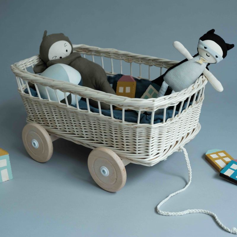 Fabelab | Natural Wicker Doll Wagon