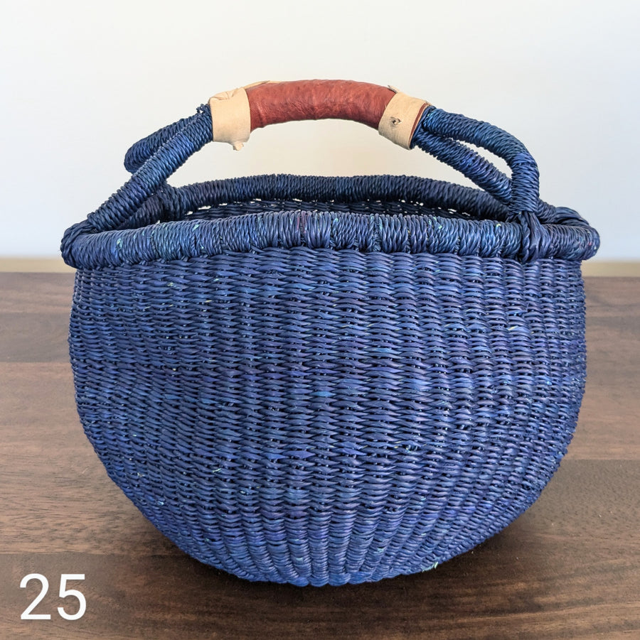 Small Foraging Bolga Basket - Patterned Designs