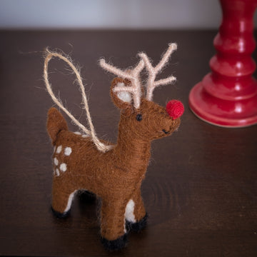 Christmas Decor - Pashom Felt Rudolph Reindeer