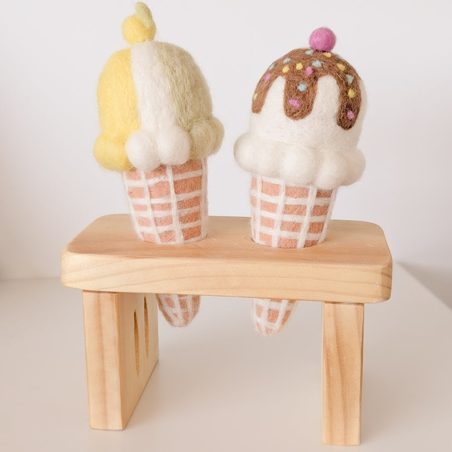 Wooden Ice Cream Stand