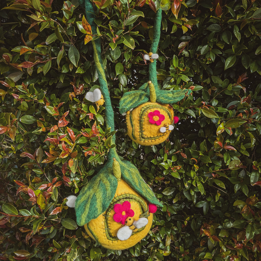Felt Fairy Home | Bee Pod with Fairy Doll