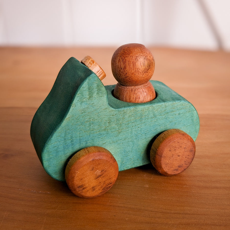Rainbow Wooden Cars with Peg Dolls