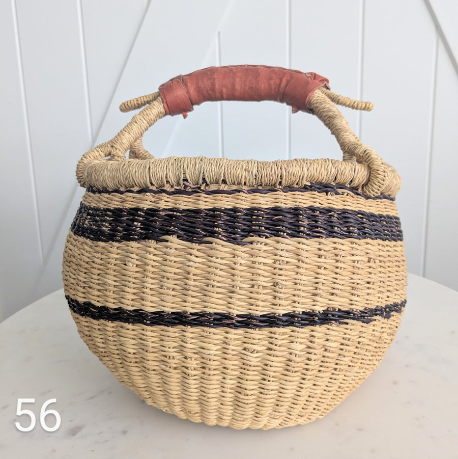 Small Foraging Bolga Basket - Patterned Designs