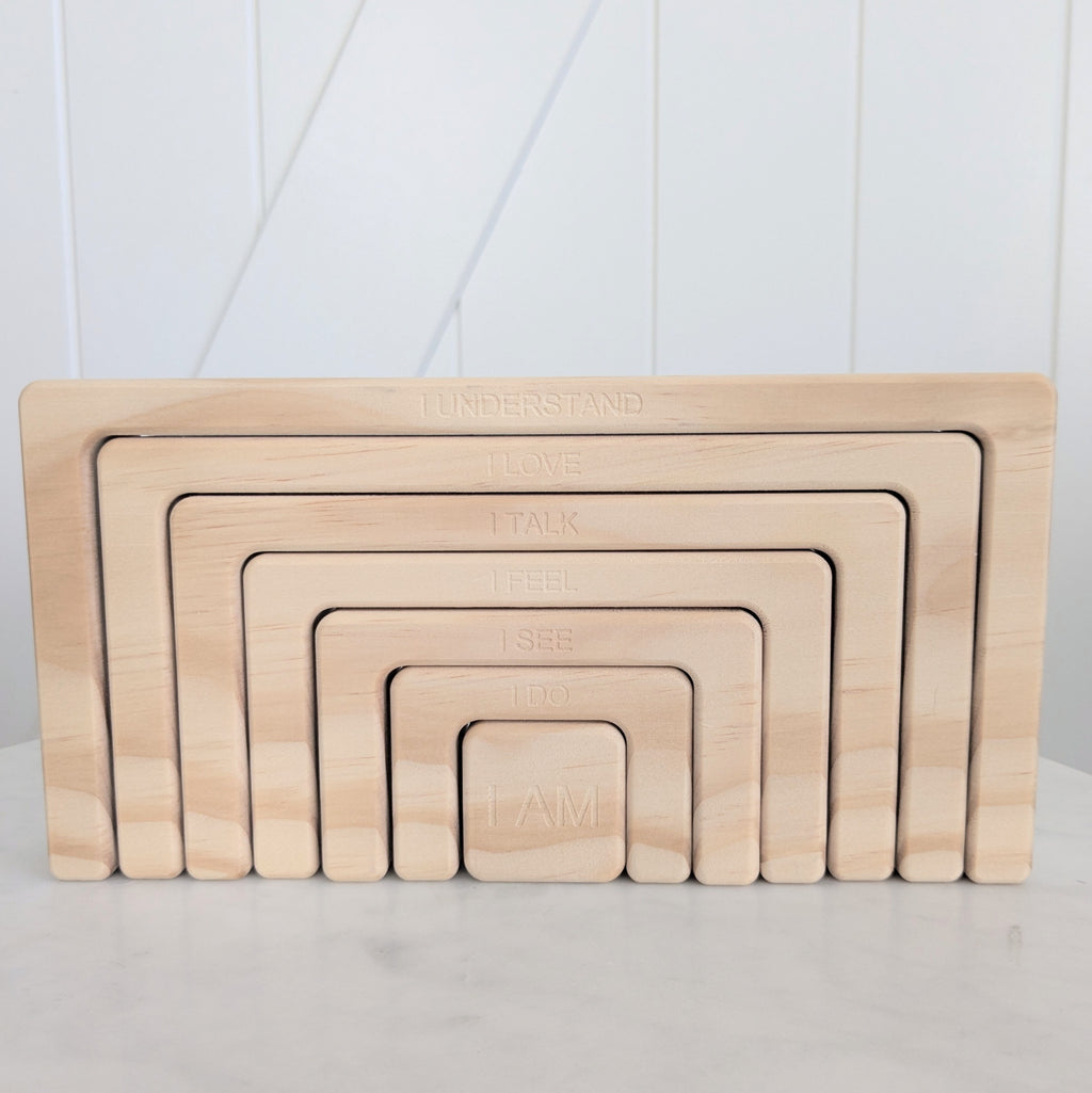 in-wood | Square Affirmation Rainbow