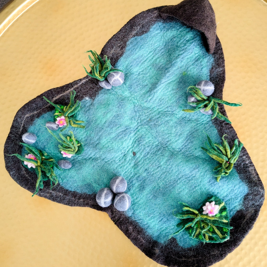 Felt Play Mat - Lily Pond