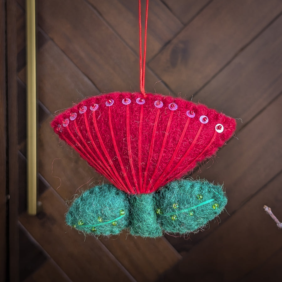 Christmas Decor - Pashom Felt Pōhutukawa Flower (Limited Edition)