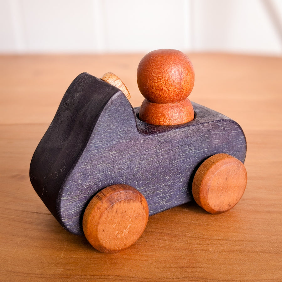 Rainbow Wooden Cars with Peg Dolls