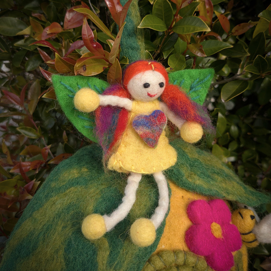 Felt Fairy Home | Bee Pod with Fairy Doll