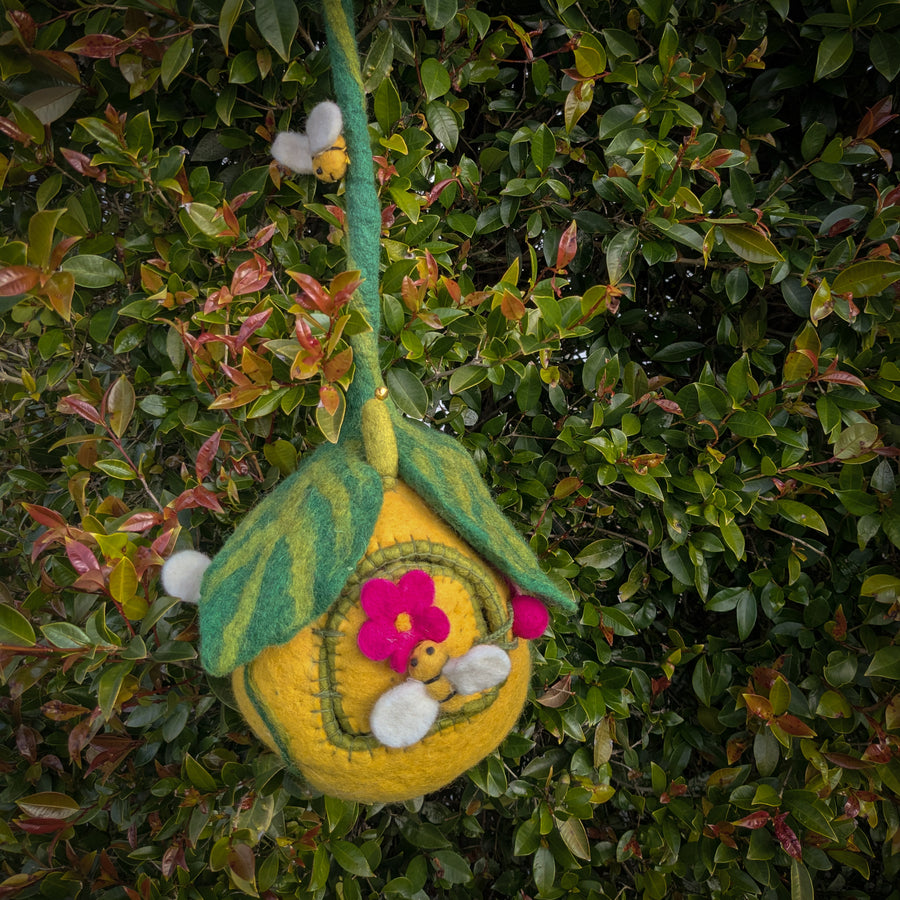 Felt Fairy Home | Bee Pod with Fairy Doll
