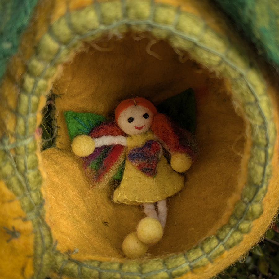 Felt Fairy Home | Bee Pod with Fairy Doll