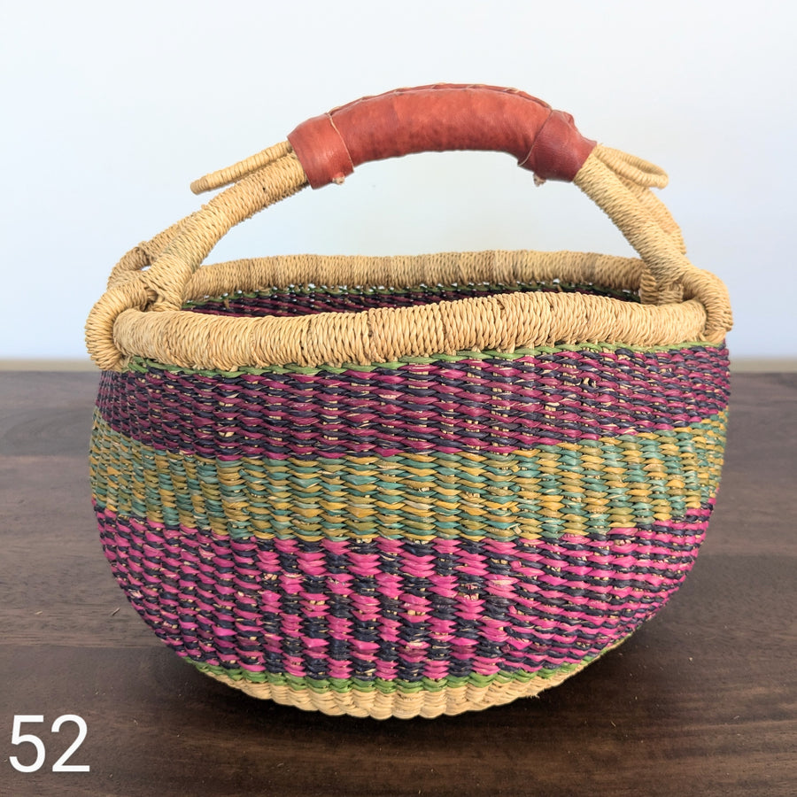 Small Foraging Bolga Basket - Patterned Designs