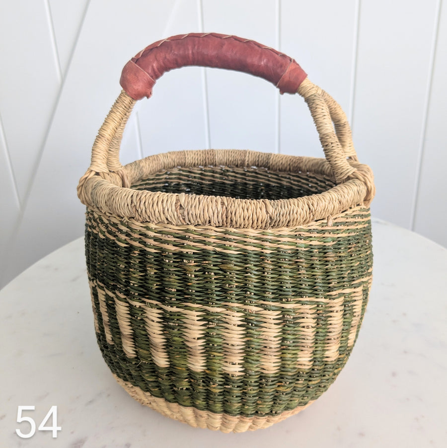 Small Foraging Bolga Basket - Patterned Designs