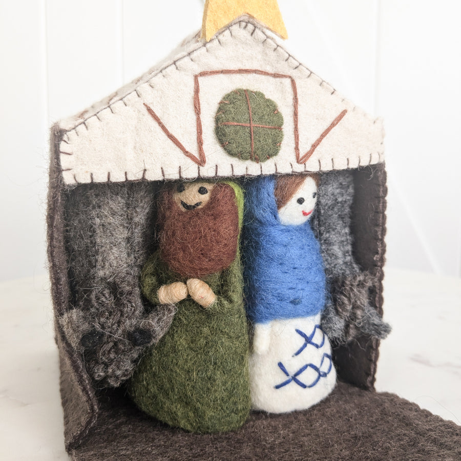 Felt Christmas Nativity Set (Coloured)