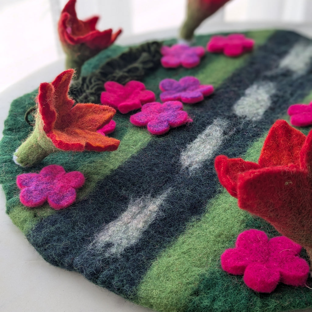 Felt Play Mat - Flower Stream