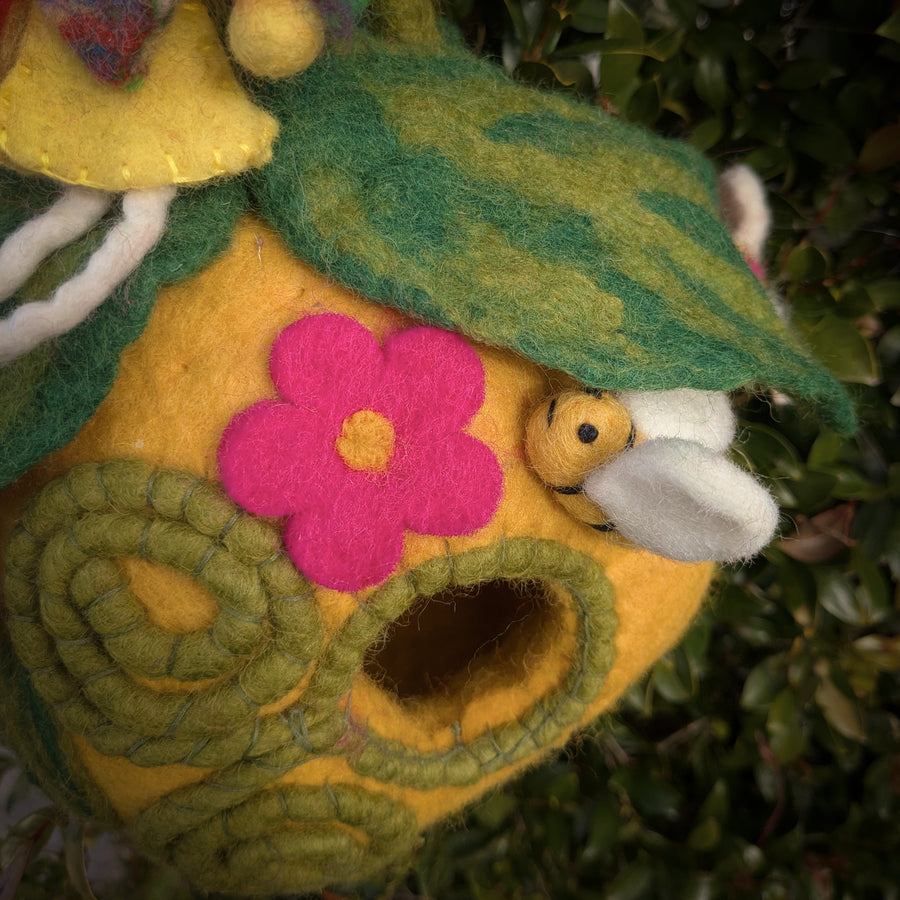 Felt Fairy Home | Bee Pod with Fairy Doll