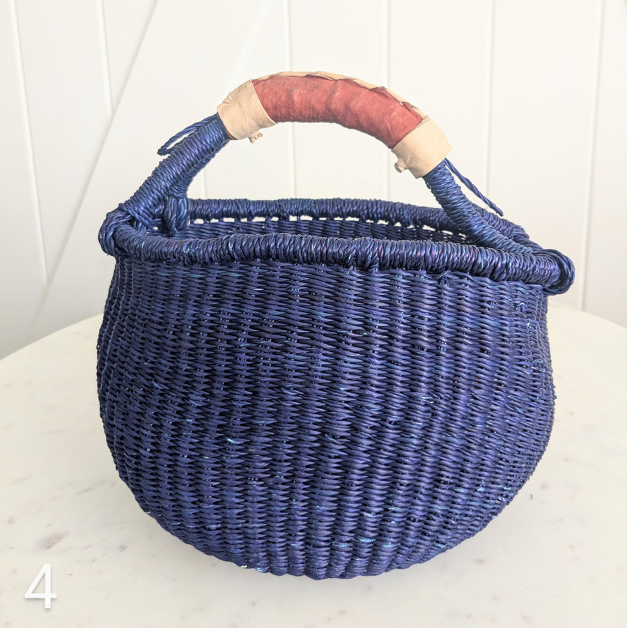Small Foraging Bolga Basket - Patterned Designs