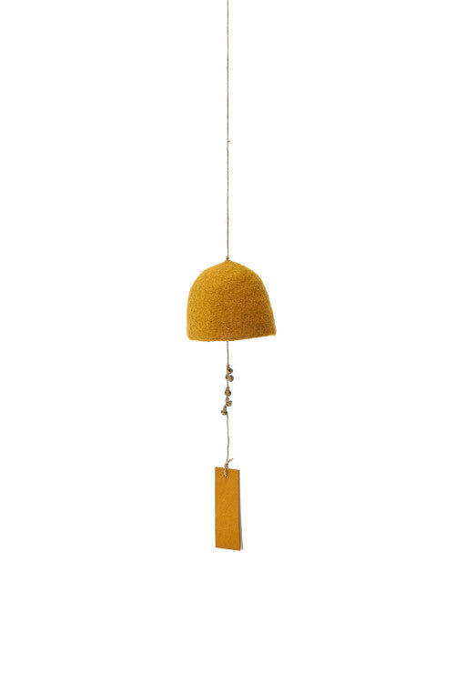 Muskhane Large Felt Rustic Bells - Gold