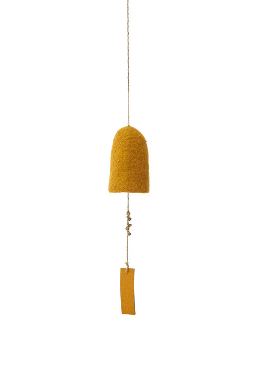 Muskhane Large Felt Rustic Bells - Gold