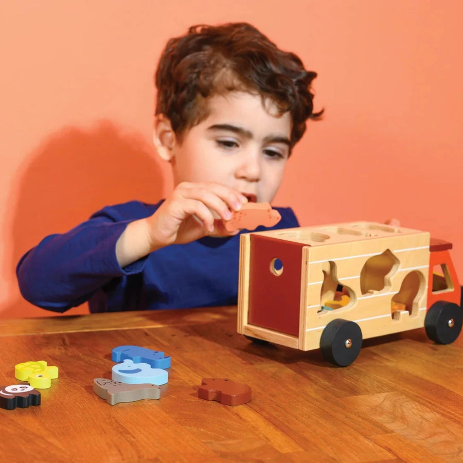 Mentari Toys | Shape Sorting Safari Truck