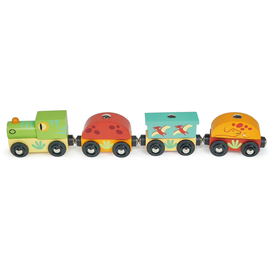 Mentari Toys | Wooden Dinosaur Train Set