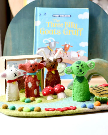 Tara Treasures | Finger Puppet Set - Three Billy Goats Gruff