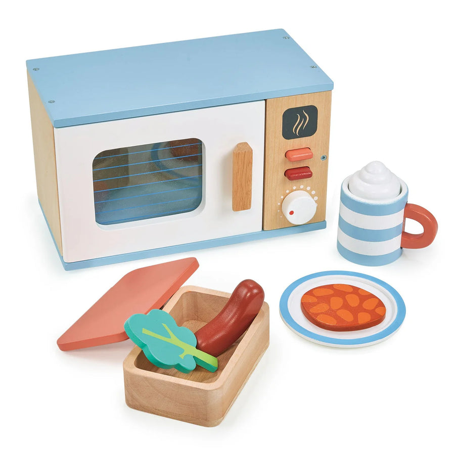 Mentari Toys | Wooden Microwave Set