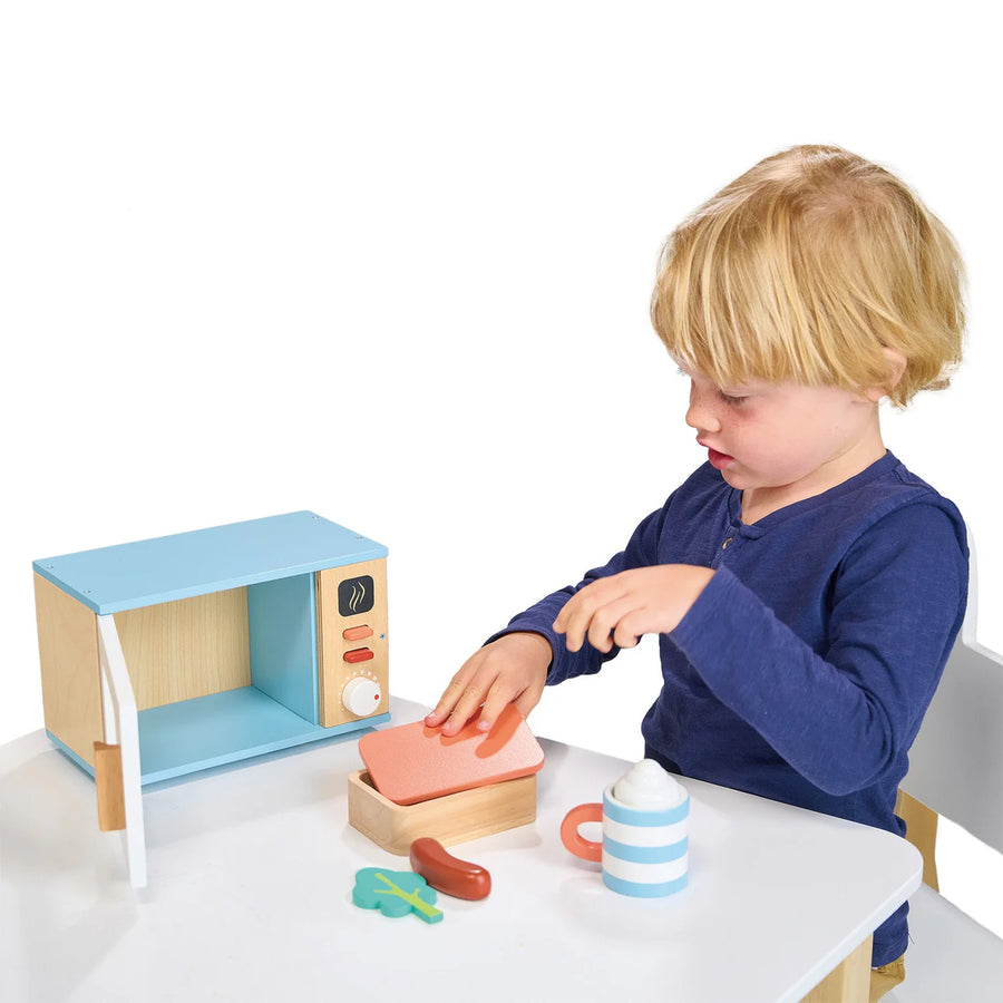 Mentari Toys | Wooden Microwave Set