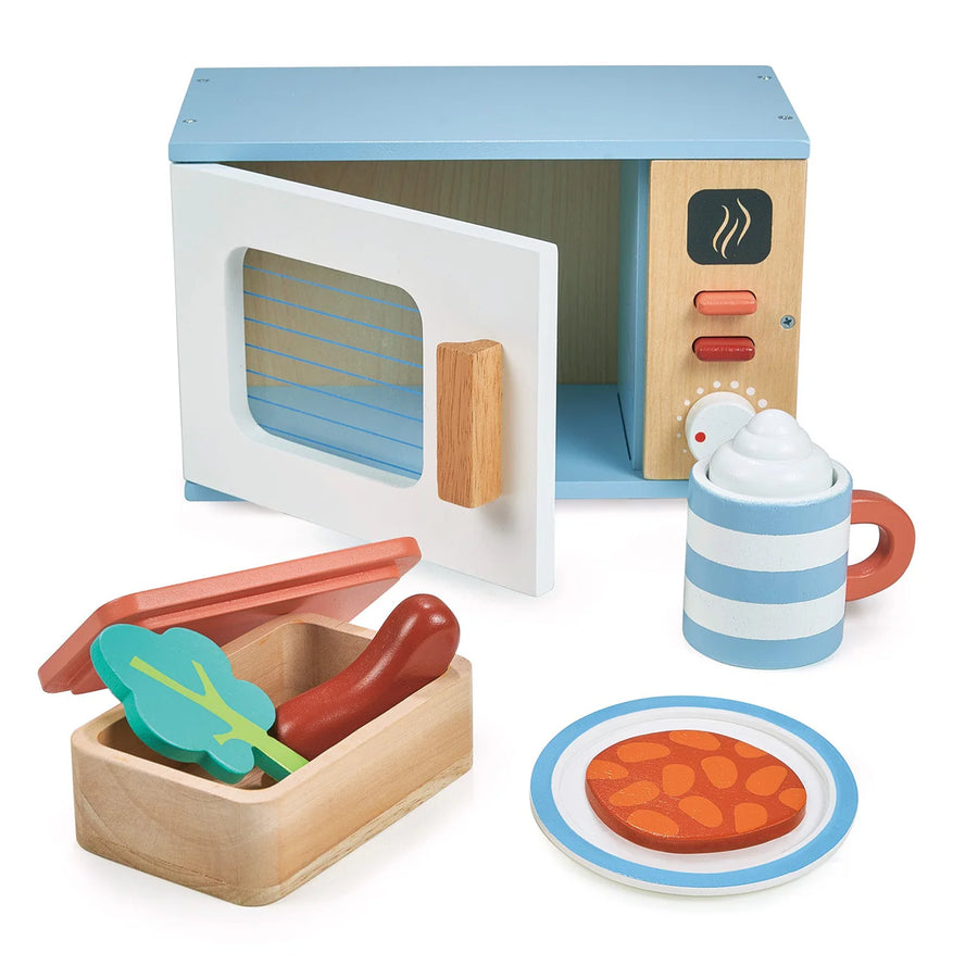 Mentari Toys | Wooden Microwave Set