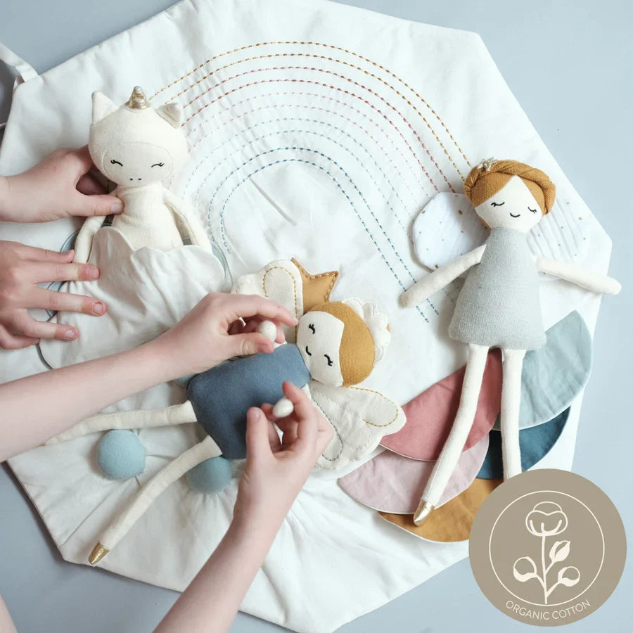 Fabelab | Organic Cotton Activity Blanket Play Mat - Rainbow