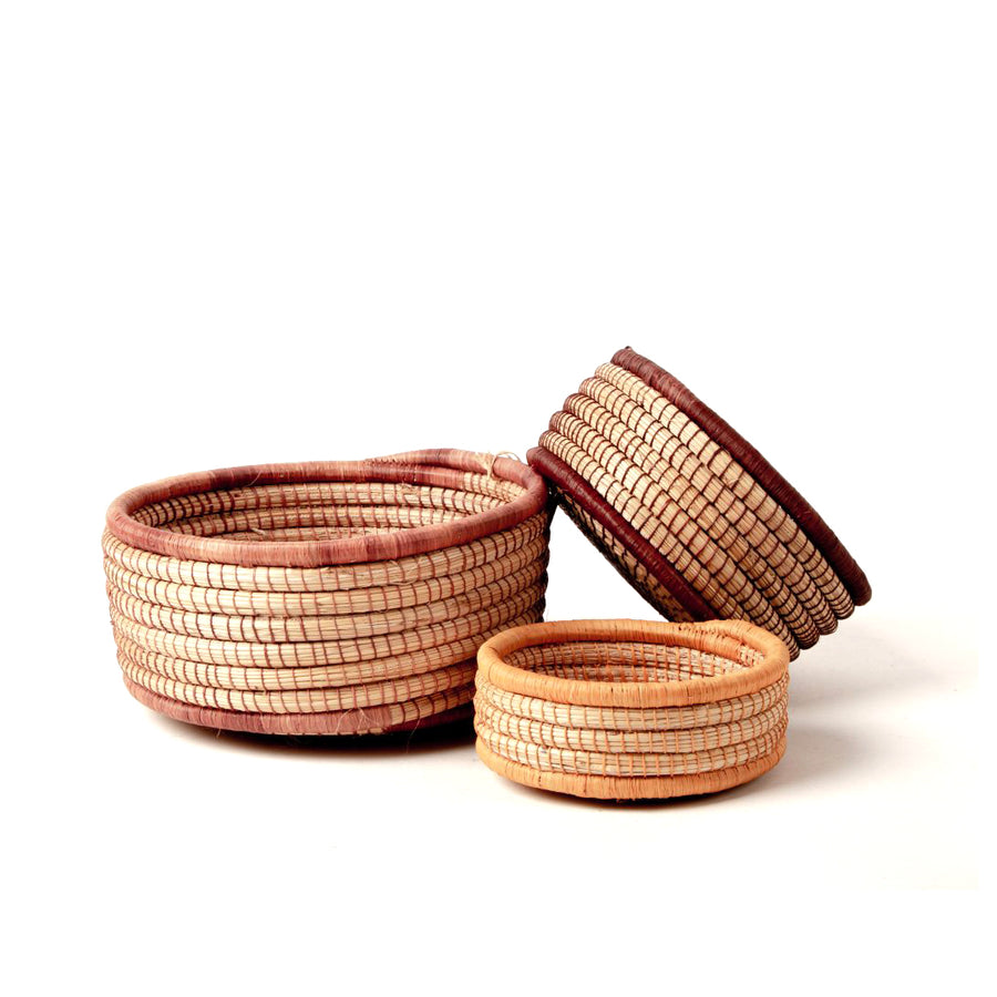 Woven Nesting Baskets - Set of 3