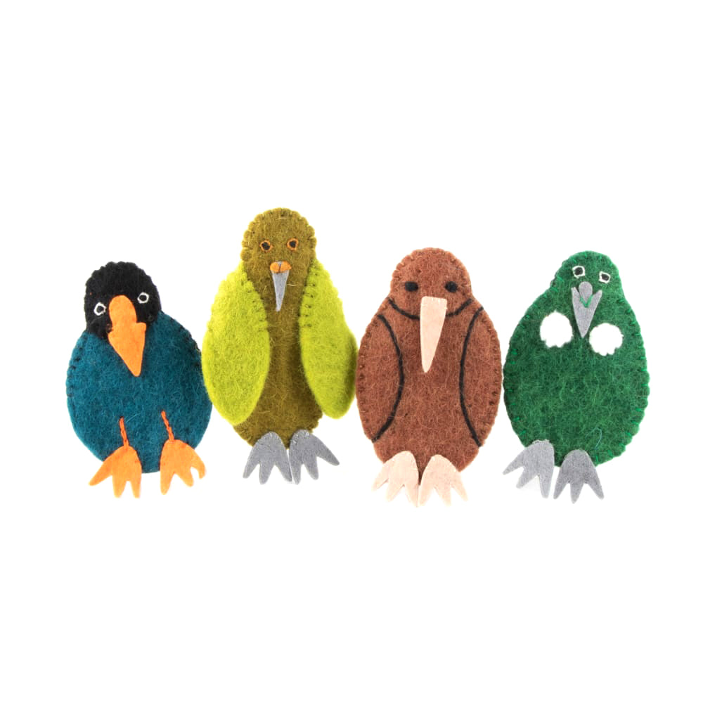 Finger Puppet Set -  Native Birds