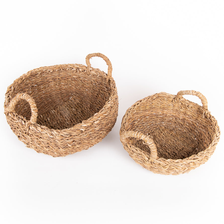 Round Storage Baskets -  Set of 2