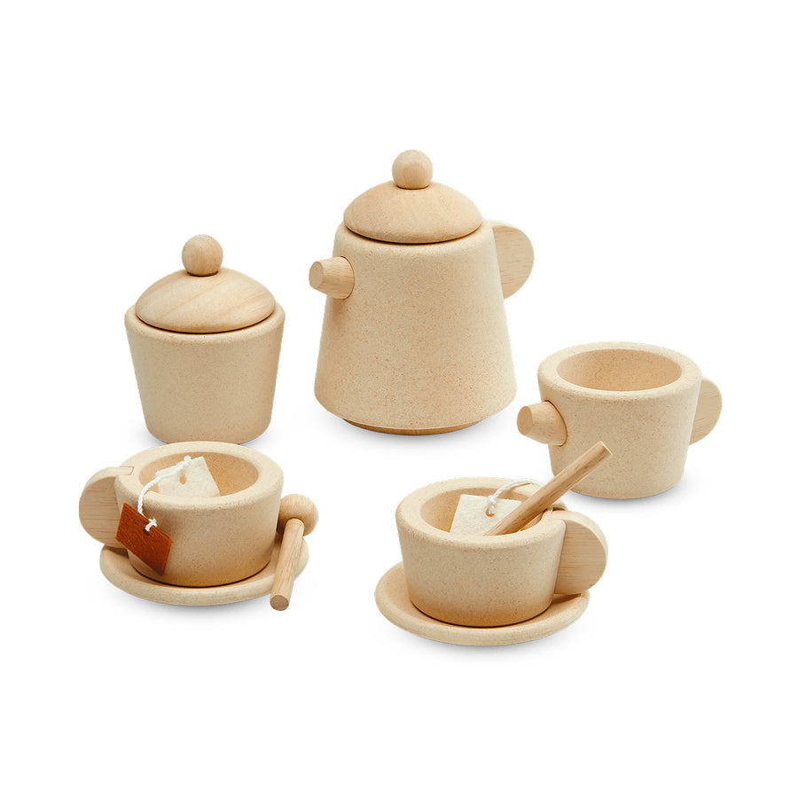 Eco Wooden Tea Set – Fairplay - Main Image
