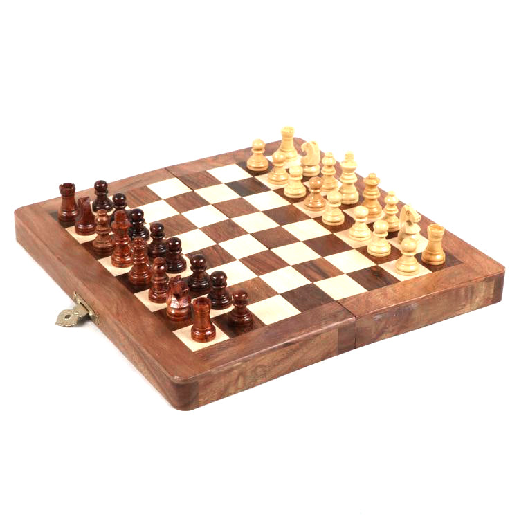 Wooden Travel Chess Set