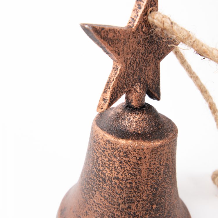 Christmas Decor - Handmade Iron Star Bell