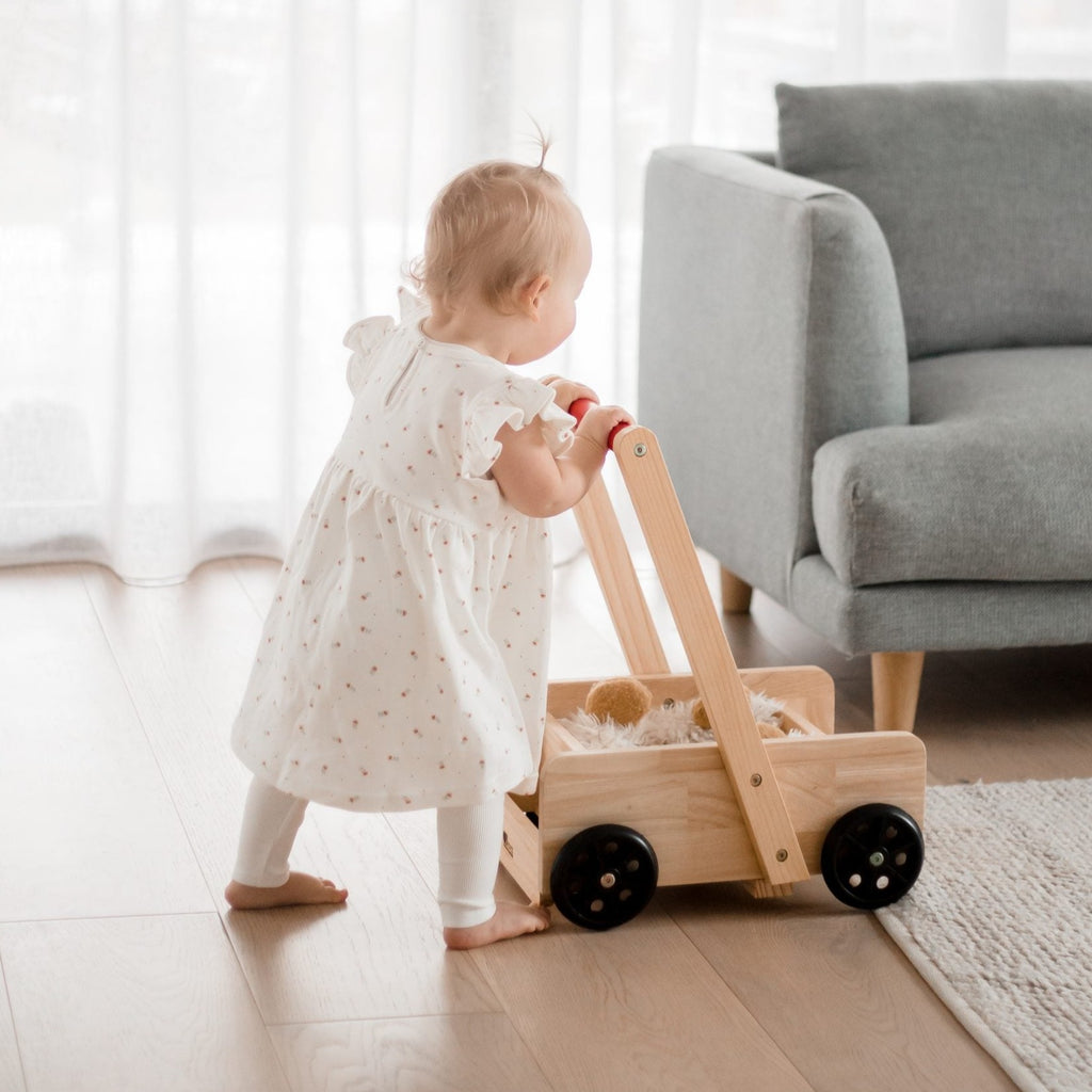 Qtoys | Natural Wooden Trolley Walker