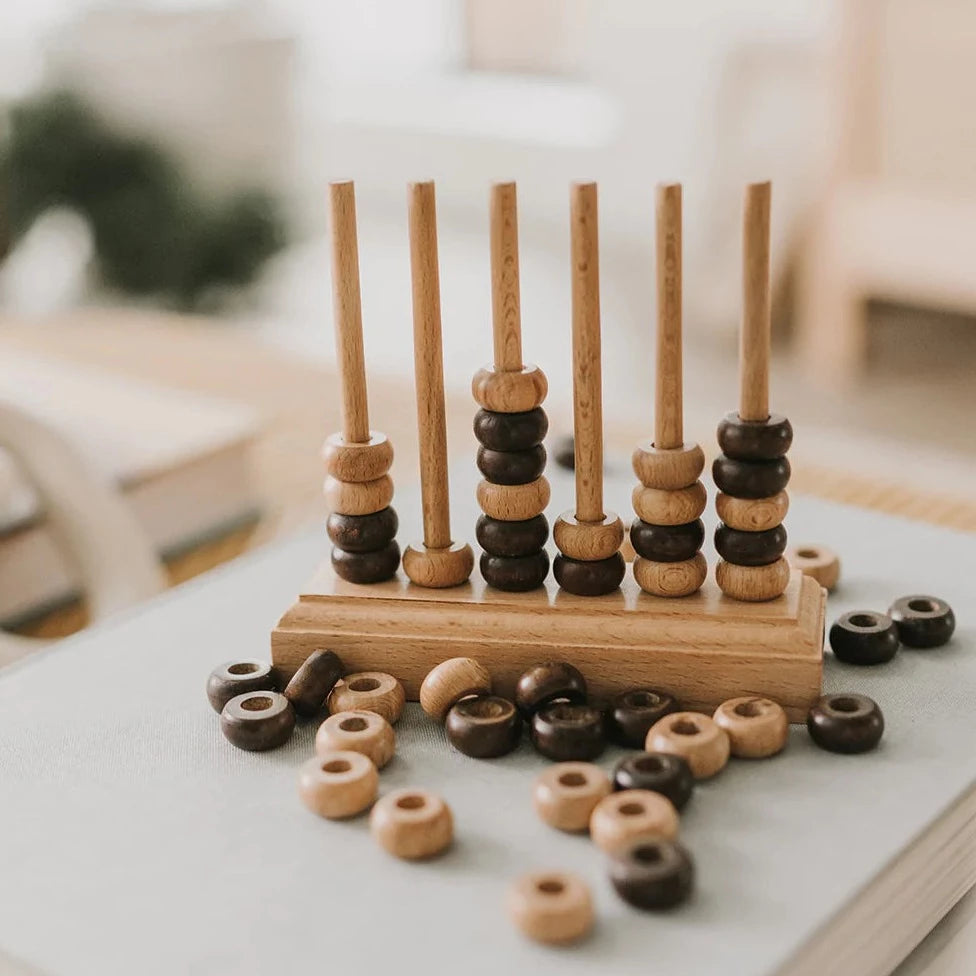 Natural Wooden Connect Four Game
