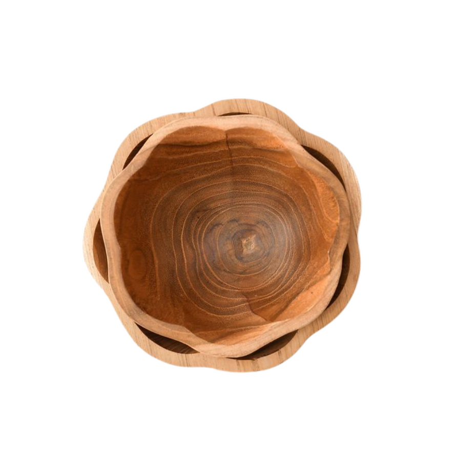 Wooden Daisy Bowls