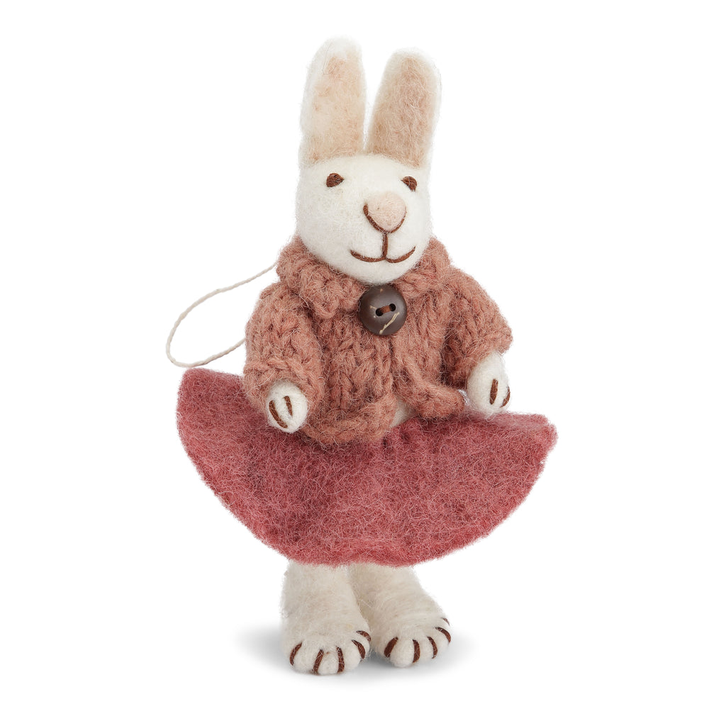 Gry & Sif Felt White Bunny